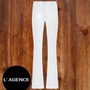 NWOT L’Agence Stylish Selma Baby Boot Cut in White Jeans Sz 24 small